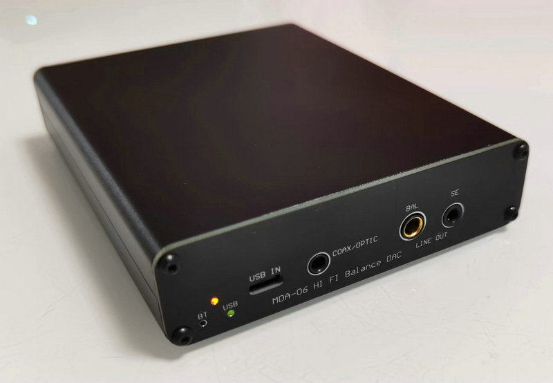 MDA-06 portable HIFI balance decoder PCM1794 parallel coaxial optical fiber USB Bluetooth 5 0CSR8675