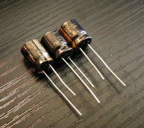 Brand new ELNA Cerafine(ROA) black leather gold word advanced audio fever capacitor 100UF 16V
