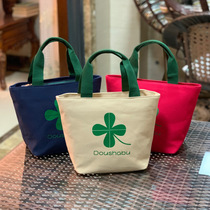 Zipped handbag Canvas Mommy Bag Tote Bag Environmentally Friendly Bag Woman mother handbag commuter small carry bag Lunch Box Bag