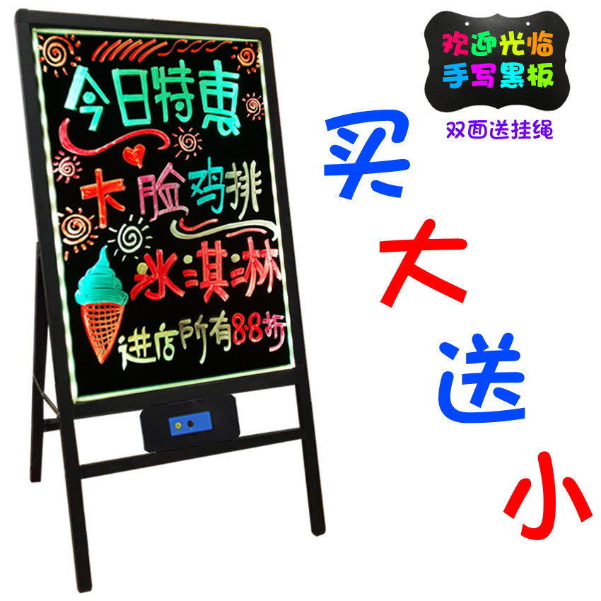 Xinke fluorescent board advertising board luminous small blackboard store with the door led billboard electronic screen handwriting board