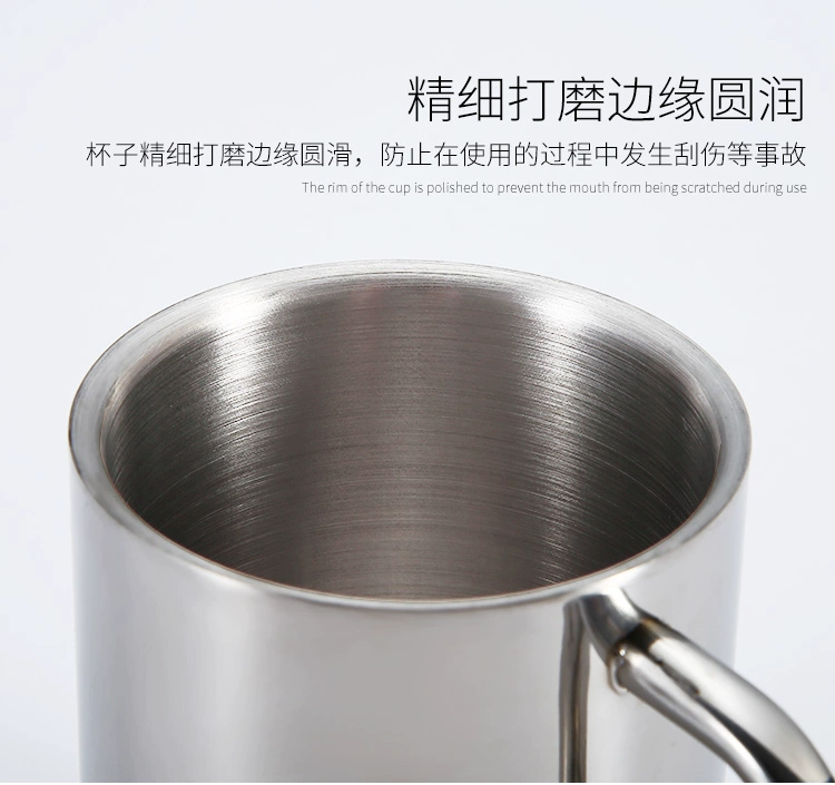 Mẫu giáo chén inox 304 Cốc cách ly đôi dày bằng kim loại