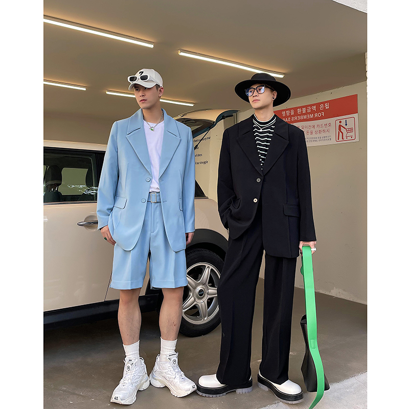 Clearing 2022 Spring 2022 Korean skull handsome pure suit suit men in simple crash suit tide