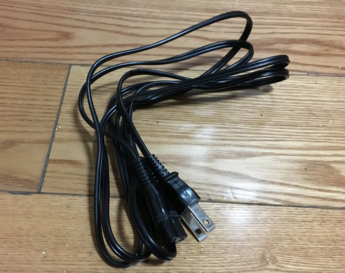 World of the Sega Original Saturn ss dc console power cable