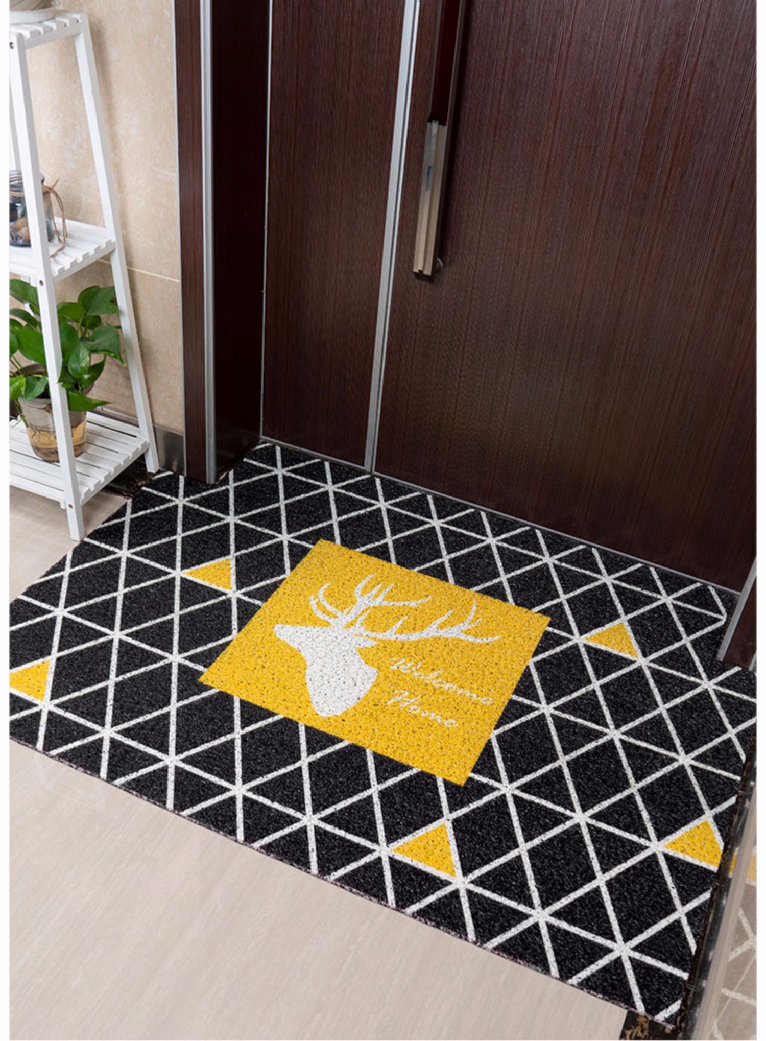 Beibei Bắc Âu thảm nai sừng tấm vào thảm PVC có thể cắt cửa ra vào cửa hiên hiên cửa - Thảm sàn thảm nhựa trải sàn