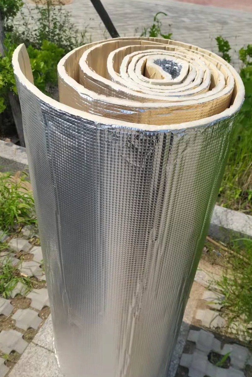 Car soundproof Self-adhesive engine Hood Doors Big Truck Insulation Cotton Embossing Pure Aluminum Plate All-car Fireproof Cotton