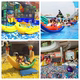 Children's Water Inflatable Toys, Million-Ball Ocean Pool, Banana Boat, Hot Wheels, Seesaw, Trampoline, Spinning Top, Duck Boat