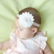 Bé gái đội mũ công chúa dễ thương tai thỏ headband bé gái 0-6-12 tháng dây buộc tóc vải