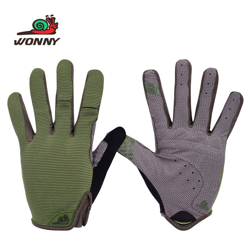 Spring Autumn Summer Non-slip Breathable Full Finger Running Climbing Bike Riding Fitness Outdoor Hiking Mountaineering Gloves Male And Female Snails