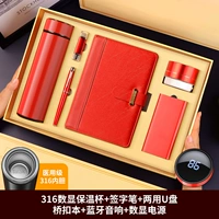 Красный вкладыш, комплект, блок питания, USB-флеш-накопитель, бежевая подарочная коробка