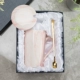 Мраморный рисунок розовый золото (подарочная коробка)