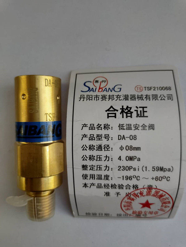 Supply of low temperature insulation gas cylinder accessories liquid oxygen liquid nitrogen bottle Dewar tank liner bursting disc safety valve blasting device