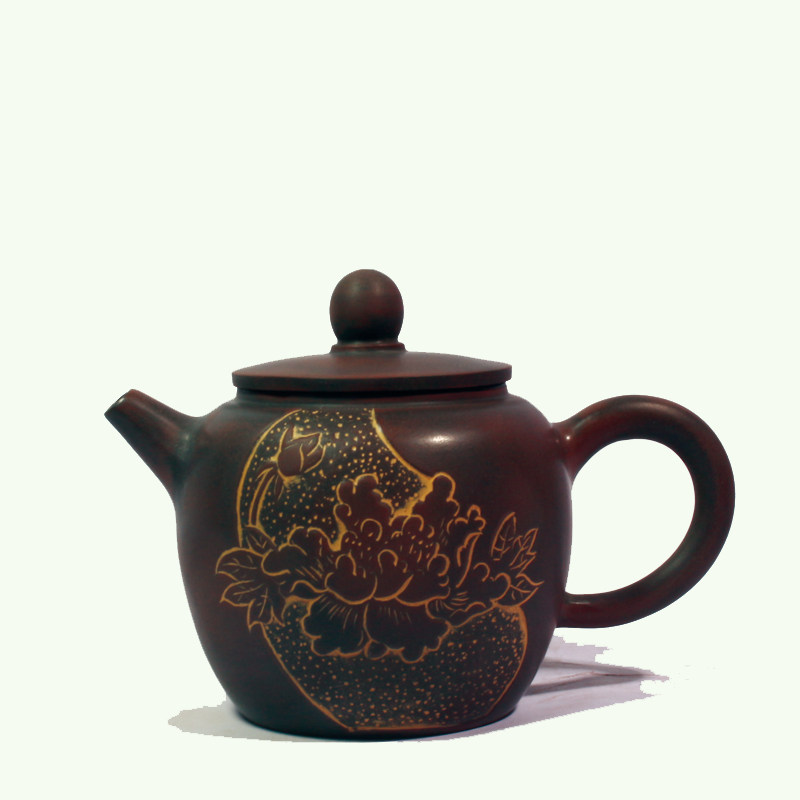 Guangxi ceramic pot carved teapot purely hand made teapot cup - made in Guangxi ceramic pot