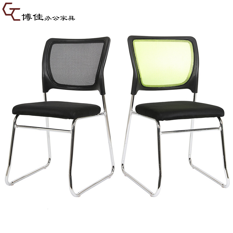 Nanning training chair Conference room chair Simple armless model male chair Steel-plastic training conference chair Reception chair