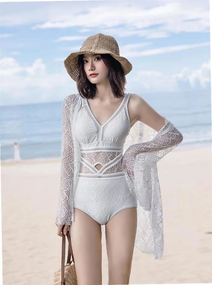 Áo tắm một mảnh nữ tính người hâm mộ cổ tích ngực nhỏ tụ họp năm 2020 suối nước nóng mới che bụng giảm béo Đồ bơi nội y hàn quốc - Bộ đồ bơi One Piece