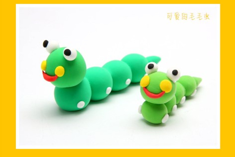 Đất sét siêu nhẹ 24 màu plasticine không độc màu pha lê bùn trẻ em làm bằng tay đất sét không gian đất sét đồ chơi trẻ em