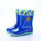 Winter children's rain boots boys and girls non-slip plus velvet dual-use children's baby rain boots children's rubber shoes student water shoes