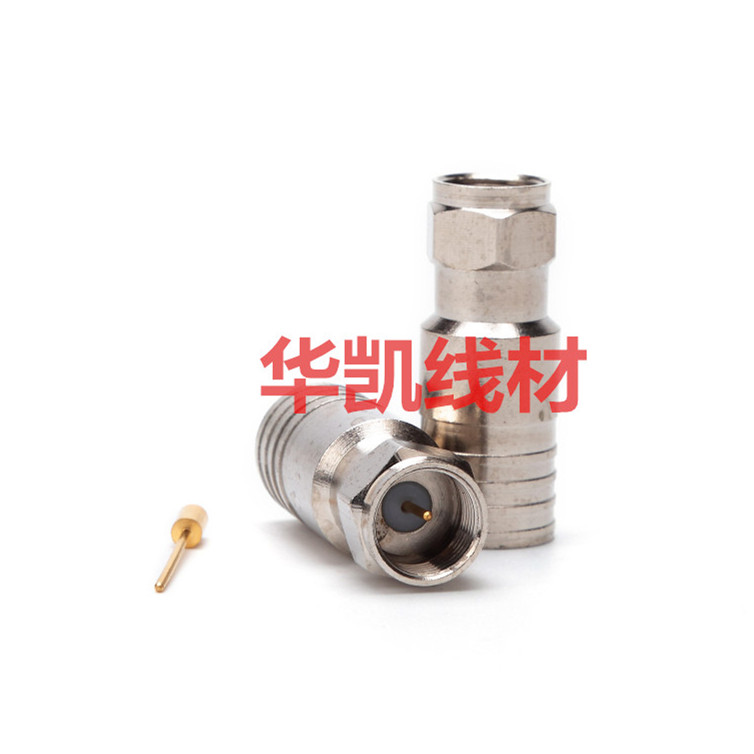 Manufacturer direct sales all copper RG11 cold pressure joint cold pressing head one 7 coaxial cable connection head F head public system