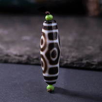 (Garay Blue Everest) Tibet to pure Old Mine Manau Tianzhu Six Eyes Celestial beads Beads Pendant and Lock Bones Chain of Men and Women