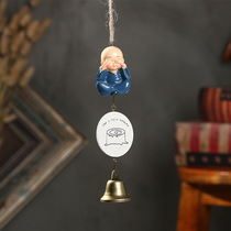 Christmas gifts for men and women metal bells four small monk wind chimes creative small gift dormitory door and window pendant