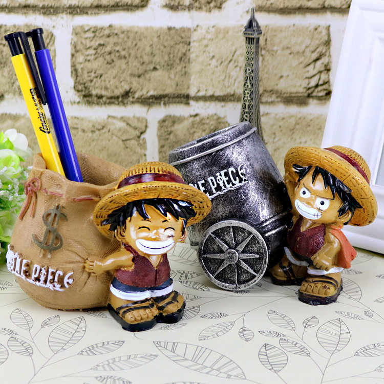 Teacher's Day gift for teacher boyfriend child birthday gift creative Luffy resin cartoon pen holder desktop decoration
