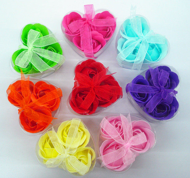 Christmas Gifts Send teachers Classmates Wedding Supplies Novelties Wedding Gifts 3 Rose Soap Soap Flowers