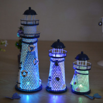 Birthday graduation season gifts for teachers classmates male girlfriends flashing Iron Sea lighthouse home decoration ornaments