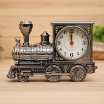 June 1 Childrens Day gifts for children men and women cute creative novelty locomotive bedside lazy clock retro ornaments