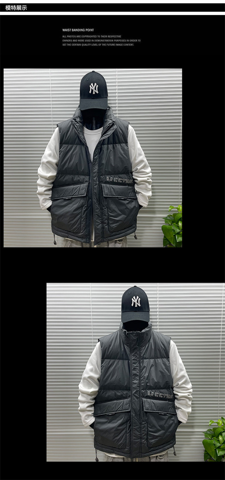 Пуховой жилет 男士马甲秋冬季潮牌轻薄连帽坎肩马夹羽绒服韩版潮流外穿背心外套 Ikoppoi