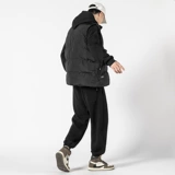 Толстовка, жилет, мужской демисезонный утепленный комплект, трендовый универсальный спортивный костюм, 3 предмета