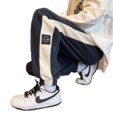 Мужские вельветовые осенние демисезонные брендовые универсальные штаны для отдыха, свободный крой, в американском стиле