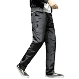 Демисезонные бархатные удерживающие тепло штаны с пухом, коллекция 2021, большой размер, увеличенная толщина, свободный прямой крой, гусиный пух