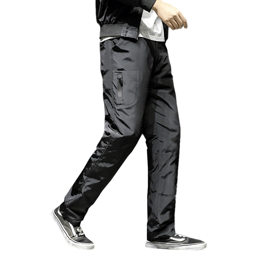 Демисезонные бархатные удерживающие тепло штаны с пухом, коллекция 2021, большой размер, увеличенная толщина, свободный прямой крой, гусиный пух