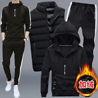 Черный флисовый комплект, 3 предмета