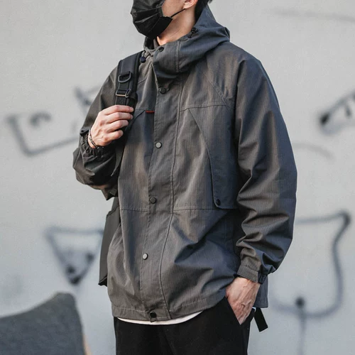 Мужская универсальная брендовая японская ретро куртка с капюшоном для отдыха, оверсайз