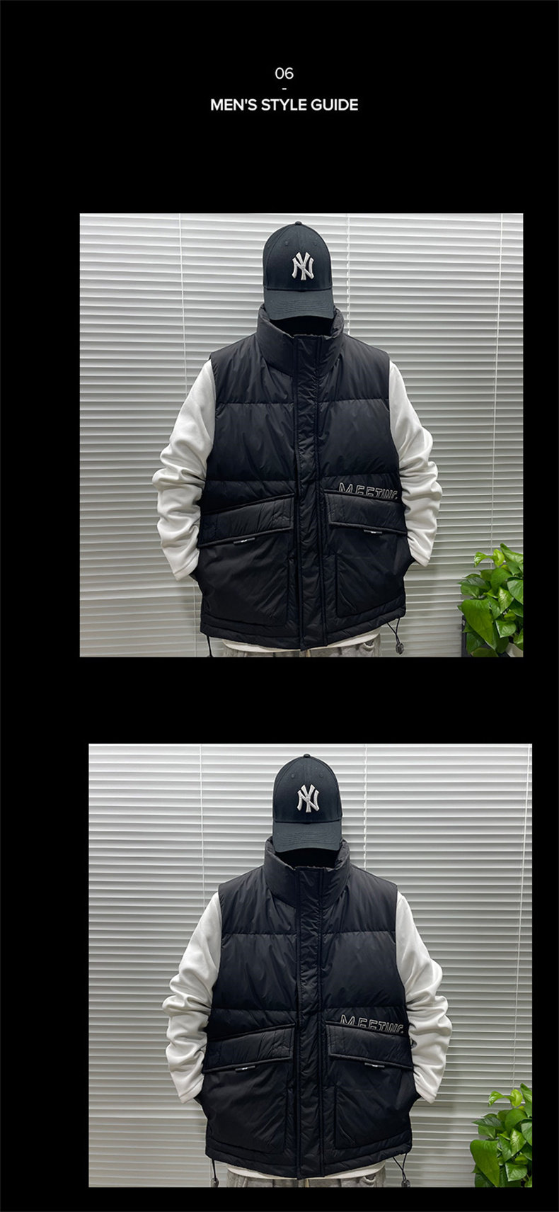 Пуховой жилет 男士马甲秋冬季潮牌轻薄连帽坎肩马夹羽绒服韩版潮流外穿背心外套 Ikoppoi