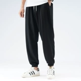 Демисезонные спортивные мужские трендовые трикотажные штаны, в корейском стиле, оверсайз