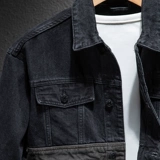 Мужская джинсовая осенняя демисезонная брендовая куртка для отдыха, оверсайз, в американском стиле