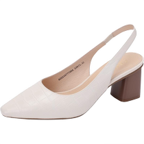 Qianbaidu Womens Shoes Summer New Fashion Sandals Simple Temperament Fairy Commuting Increased High Heel Sandals