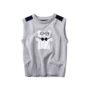 Quần áo trẻ em đẹp cho bé trai mới cao cấp cotton cotton vest vest vest trẻ em bé trai đẹp trai quần áo trẻ em cao cấp