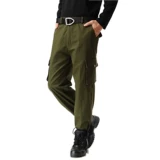 Демисезонные хлопковые износостойкие штаны, увеличенная толщина, защита от ожогов