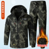 Демисезонный хлопковый износостойкий утепленный комплект для работы, защита от ожогов