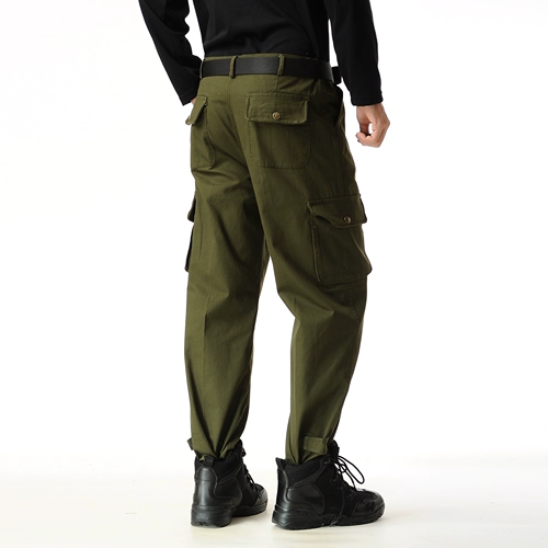 Демисезонные рабочие хлопковые износостойкие штаны, увеличенная толщина, защита от ожогов