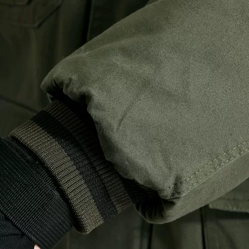 Демисезонный утепленный хлопковый износостойкий пуховик для работы