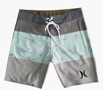 2018 New Original single high-bomb men Beach pants quick-dry surfing fitness hot spring loose light blue beach casual shorts