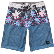 Quiksilver Original Single Elastic Beach Pants Men Loose Speed Dry Spa Fitness Competition Sports Flowers Casual Shorts