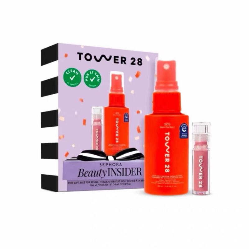 Us Version in Stock~Tower28 Sos Emergency Spray 30ml + Mini Lip Gloss Pistachio Set Sample Us Version in Stock~Tower28 Sos Emergency Spray 30ml + Mini Lip Gloss Pistachio Set Sample