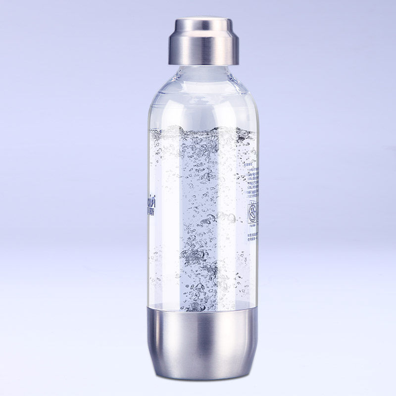 Cisco Ney Poetry Bubble Water Machine Soda Machine Original Dress 1 Liter Stainless Steel Pressure Water Bottle Food Grade Material