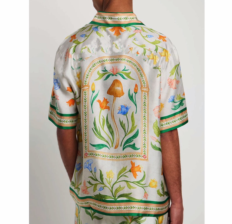 Casablanca Summer New Arrivals 26 Vacation Summer Floral Illustration Cuban Collar Hawaiian Casual Short Shirt Casablanca Summer New Arrivals 26 Vacation Summer Floral Illustration Cuban Collar Hawaiian Casual Short Shirt