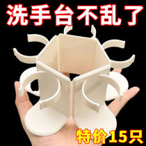 Mirror cabinet storage artifact without punching the back of the cabinet cosmetics wash basin row cuttable bathroom storage rack