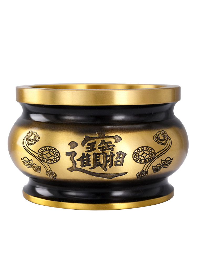 Copper Incense Burner for Home Use, Indoor Censer for Offering to Buddha, Incense Bowl for Burning Incense, Incense Burner for Offering Incense to Buddha, Ornament